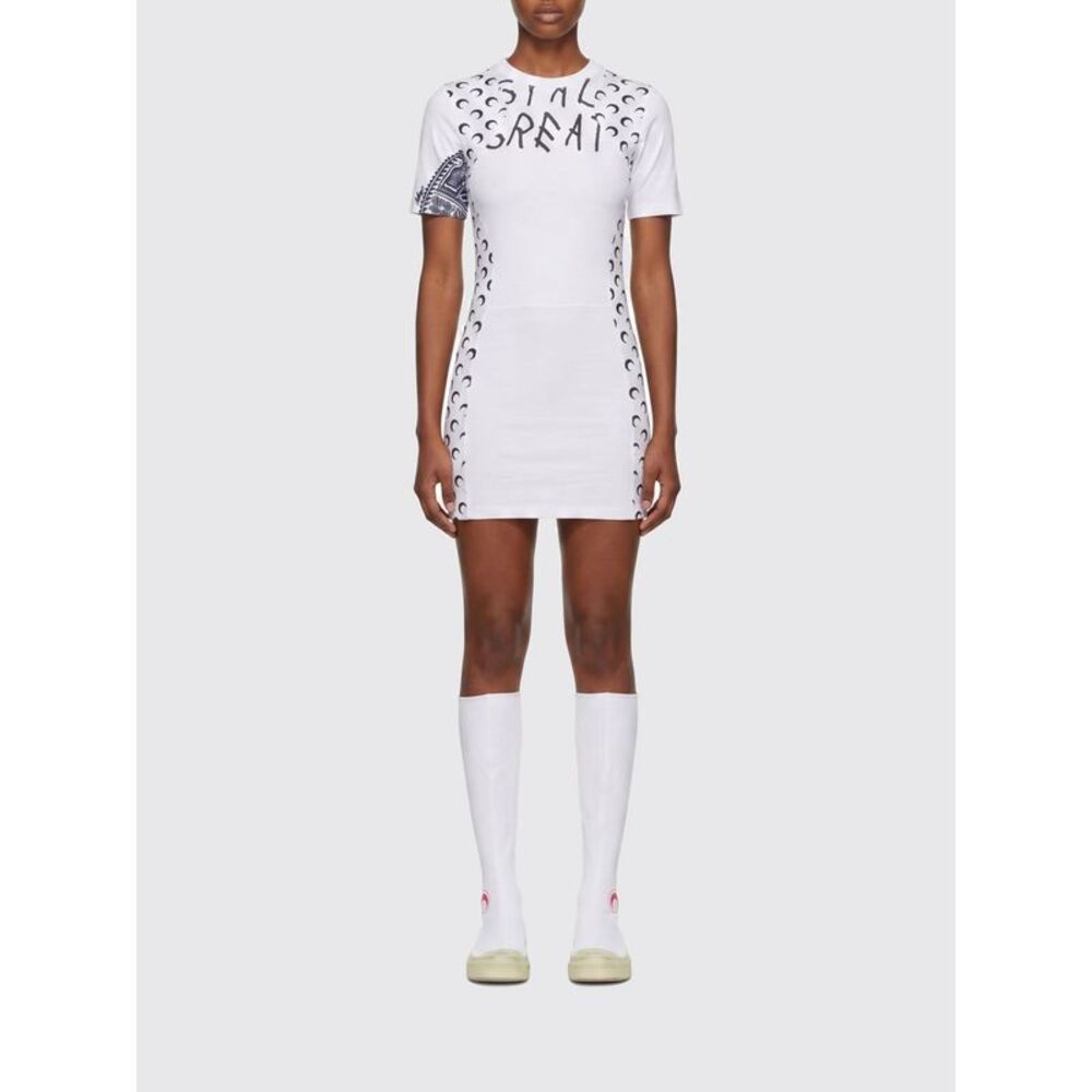 Marine Serre Dress Woman White